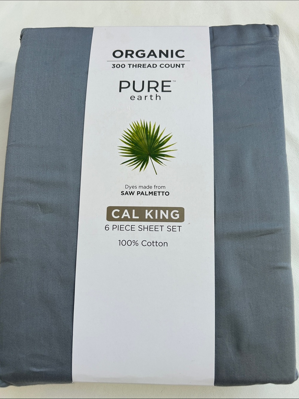 Pure Earth Organic Cotton 6-Piece Sheet Set